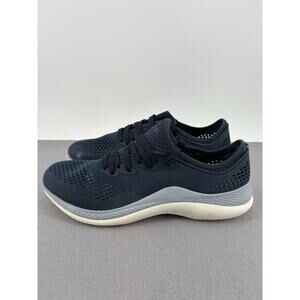 CROCS Navy and White Sneakers Sz M9